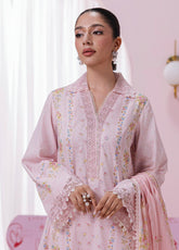 QPrints By Qalamkar Embroidered Lawn 3 Piece Unstitched Suit QLM25QP D-EM-07B EDEN